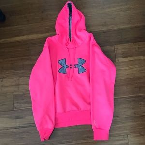 Bright Pink Under Armour Sweatshirt!